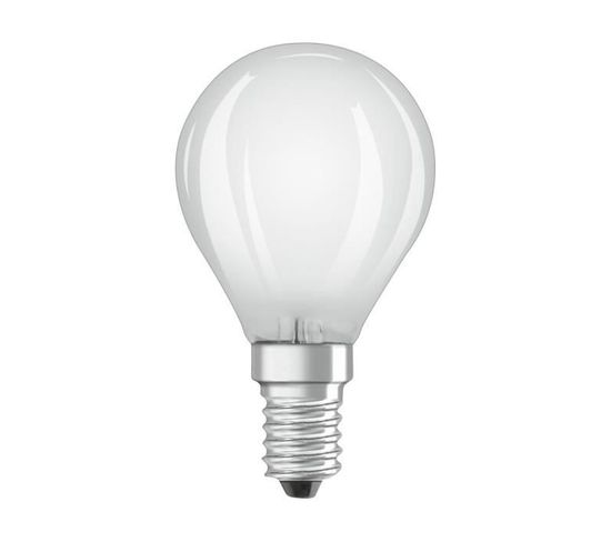 Ampoule LED Sphérique Verre Dépoli - 2,5 W = 25 W - E14 - Blanc Chaud