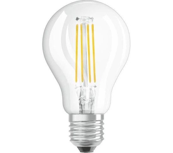 Ampoule LED Sphérique Clair Filament Variable - 4,4w Équivalent 40w E27 - Blanc Chaud