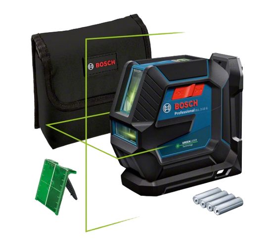 Laser Lignes Vert Gll 2-15 G Avec Support Lb 10 - Bosch - 0601063w00