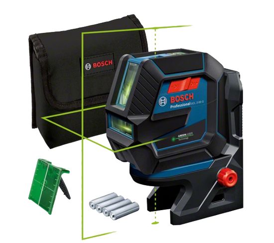 Laser Vert 2 Points Et Lignes Gcl 2-50 G Avec Support Rm 10 - Bosch - 0601066m00