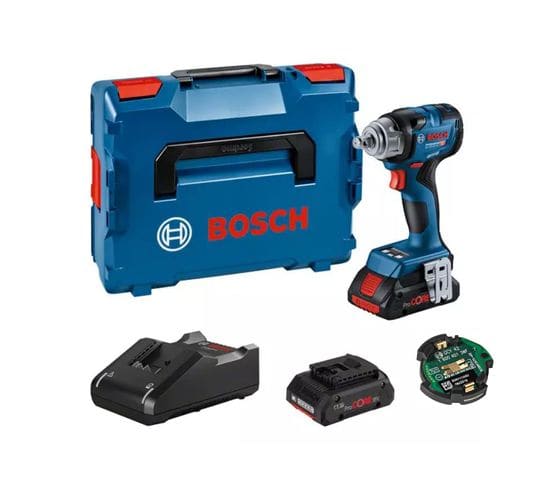 Boulonneuse à Choc 18v Gds 18v-330 Hc + 2 Batteries 4ah + Chargeur + L-boxx - Bosch - 06019l5002