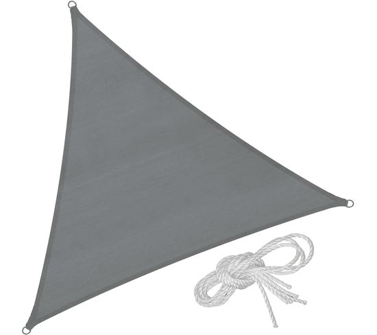 Voile D'ombrage Triangulaire, Gris - 500 X 500 X 500 Cm