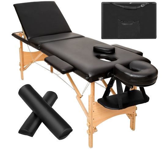 Ensemble De Table De Massage Daniel Avec Rouleaux De Massage - Noir