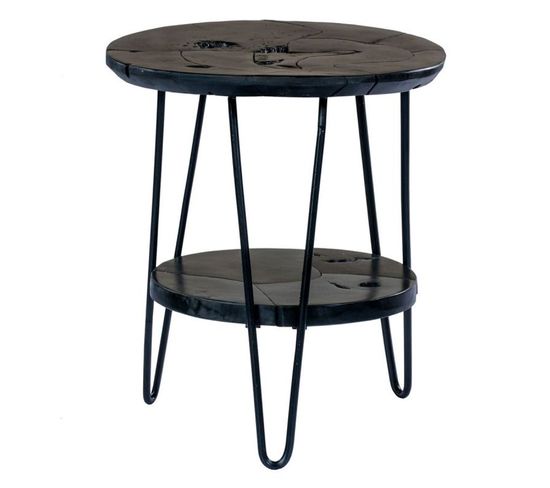 Table D'appoint Design "rovelli" 55cm Noir