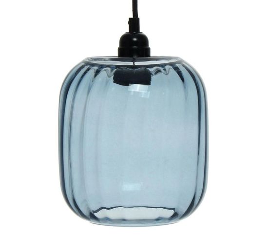 Lampe Suspension Vintage "gloria" 27cm Bleu