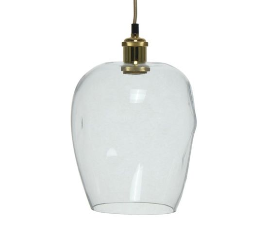 Lampe Suspension Vintage "vicky" 34cm Transparent