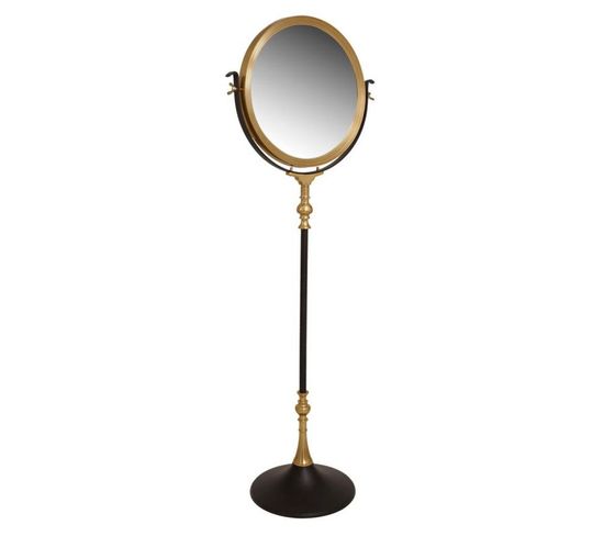 Miroir Sur Pied Design "eleganca" 173cm Noir