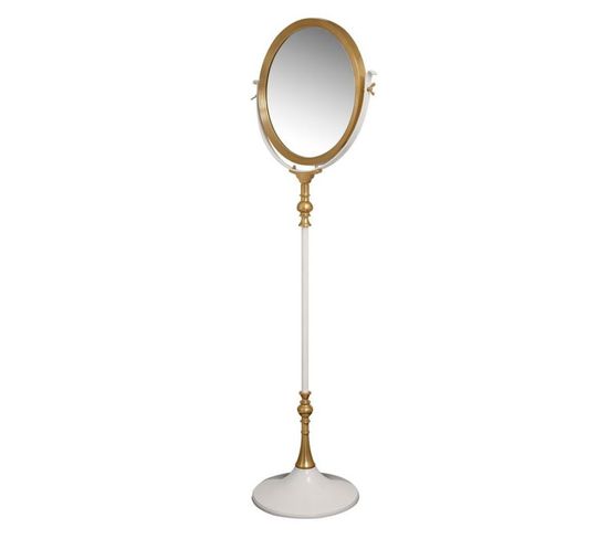 Miroir Sur Pied Design "eleganca" 173cm Blanc