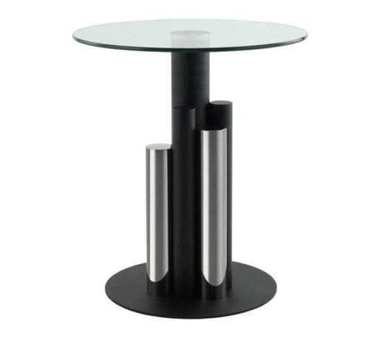 Table D'appoint Design "paula" 50cm Argent