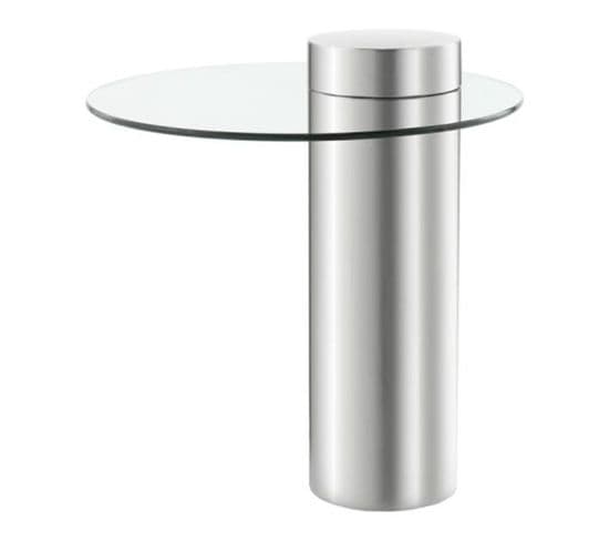 Table D'appoint Design "ontario" 50cm Argent