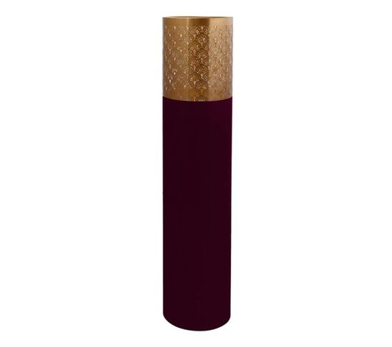 Vase Rond Design "decoa" 121cm Violet et Or