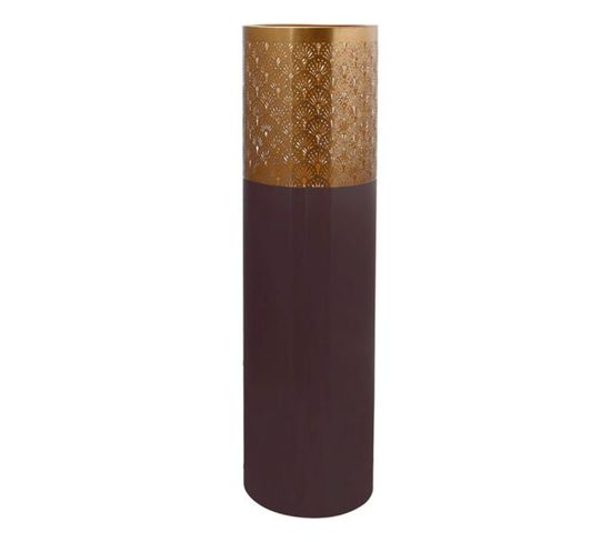 Vase Rond Design "decoa" 90cm Violet et Or