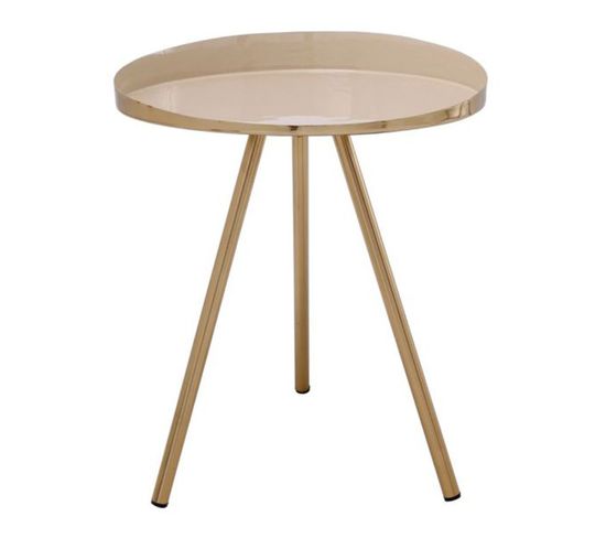 Table D'appoint Design "morrison" 48cm Ivoire