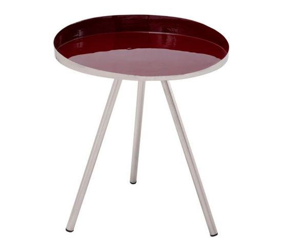 Table D'appoint Design "morrison" 48cm Prune