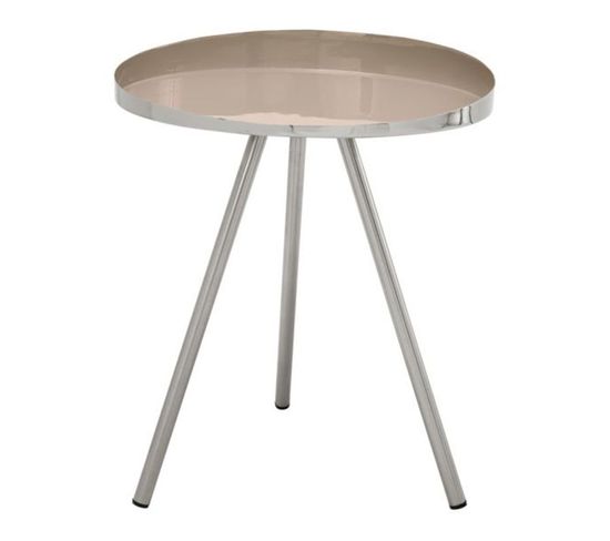 Table D'appoint Design "morrison" 48cm Taupe