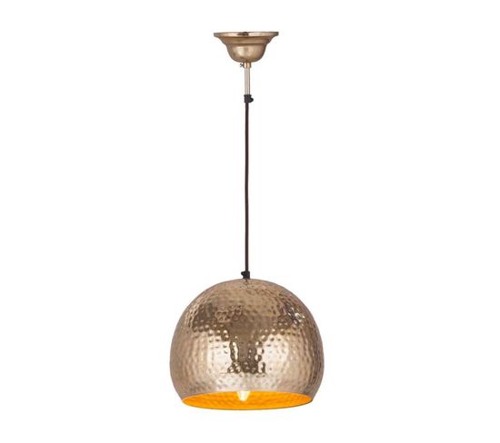 Lampe Suspension Design "fabricia" 27cm Or