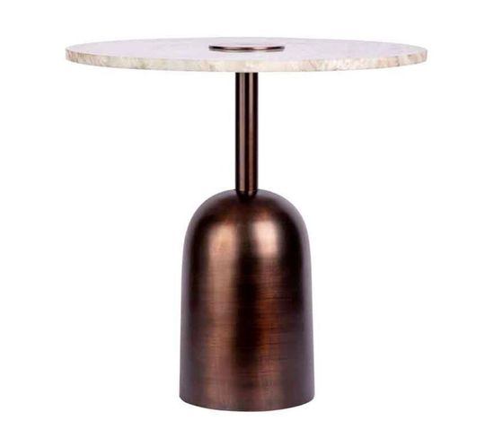 Table D'appoint Design "harriet" 47cm Marron