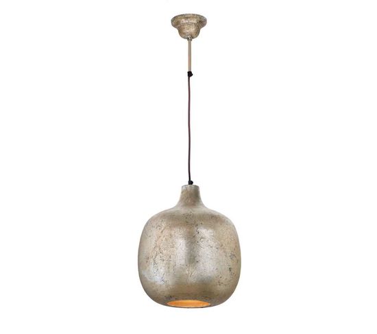Lampe Suspension Design "mican" 38cm Bronze
