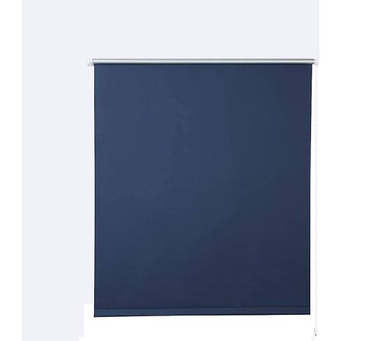 1x Store Enrouleur Occultant. Isolant Thermique Avec Revêtement Sans Perçage. 60x160 cm Bleu.