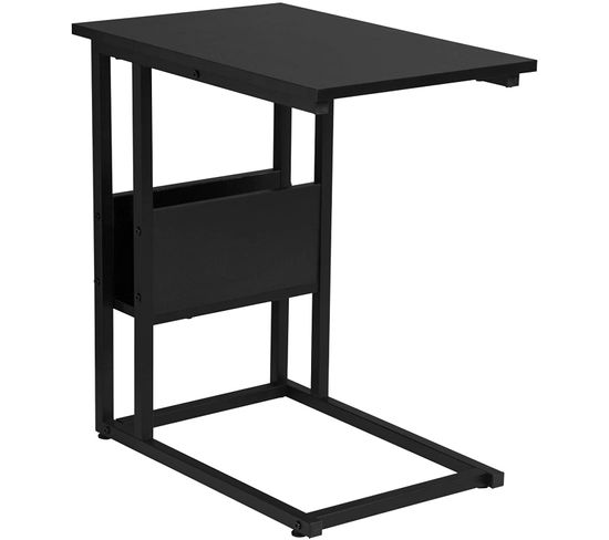 Table Basse En Métal Et Mdf.table À Thé.55x36x59.5cm.noir