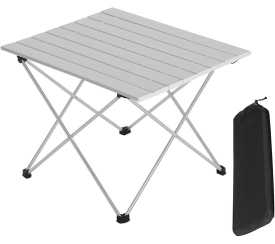 Table De Camping Pliante Léger Et Portable. Table De Pique-nique En Aluminium. 56x46x40 cm