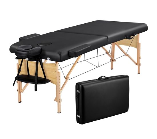 Table De Massage Pliante Lit De Massage 213 X 70 Cm Noir
