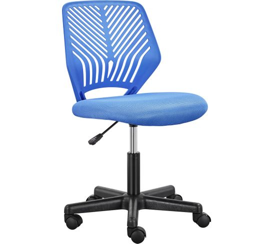 Chaise De Bureau Chaise D'ordinateur Style Moderne Charge De 136kg Bleu