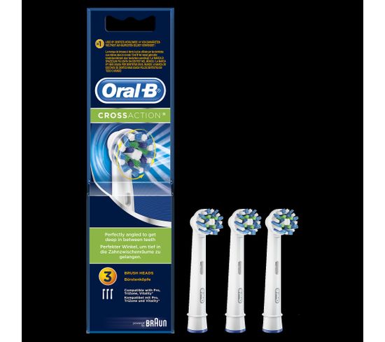 Brosettes ORAL-B cross action x3