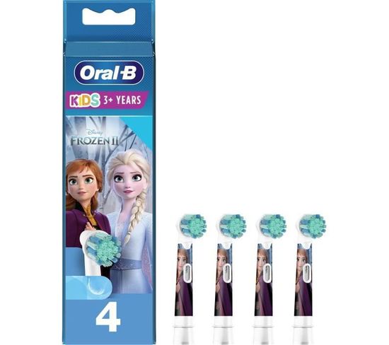4 Brossettes Rechange Disney La Reine Des Neiges 2 - Pour Brosse À Dents Électrique Kids - 80352086