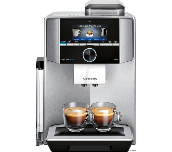 Machine à café automatique connectée  Eq.9+ S500 Inox Homeconnect, 14 Programmes - Ti9553x1rw