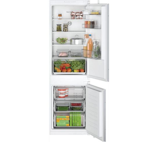 Réfrigérateur congélateur encastrable 177 cm 260l froid ventilé - Kin86nsf0