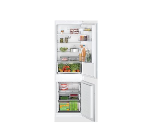 Réfrigérateur Combiné Intégrable à Glissières 260l Blanc - Kin86nse0