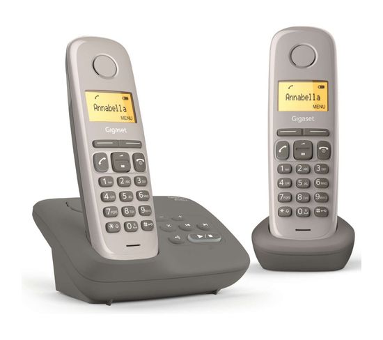 Telephone Sans Fil Gigaset Giga Al 170 à Duo Umbra
