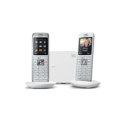 Téléphone Sans Fil Duo Dect Blanc Avec Répondeur - Gigacl660duoblanc