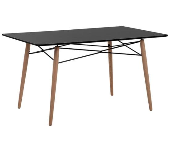 Table Noire 140 X 80 Cm Biondi