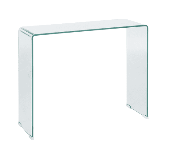 Table Console En Verre Transparent Kendall