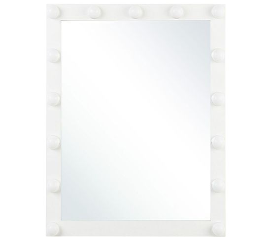 Miroir Blanc 40 X 50 Cm Avec LED Odenas