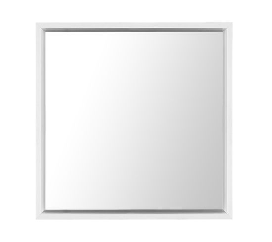 Miroir Mural Blanc 50 X 50 Cm Brignoles