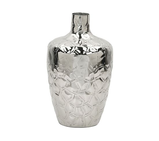 Aluminium Vase à Fleurs 39 Argenté Inshas