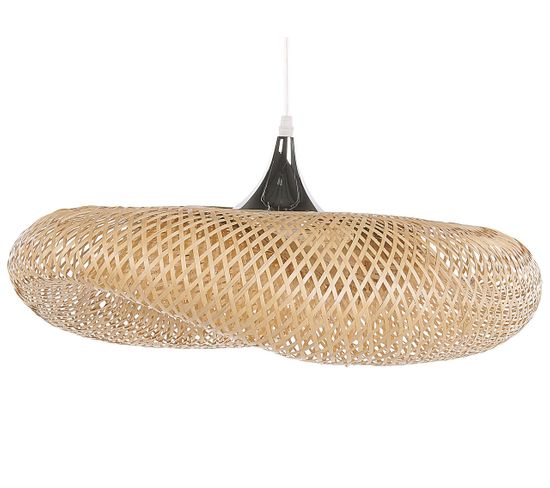 Lampe Suspension Design En Bambou Clair Boyne Grande