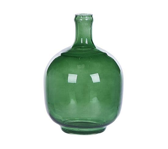 Verre Vase Décoratif 24 Vert Paratha
