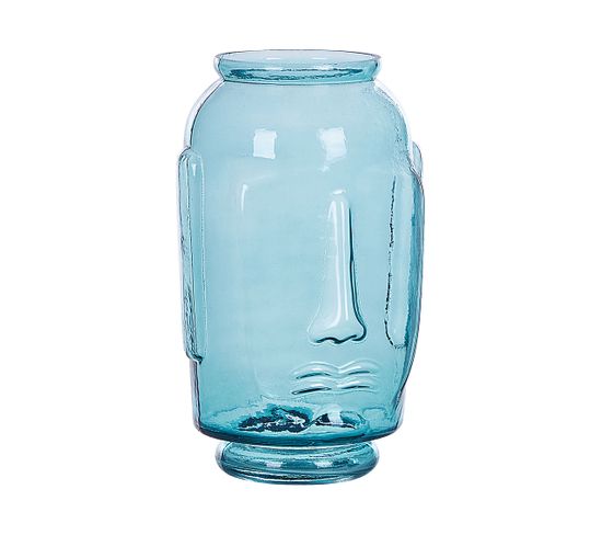 Verre Vase Décoratif 31 Bleu Sambar