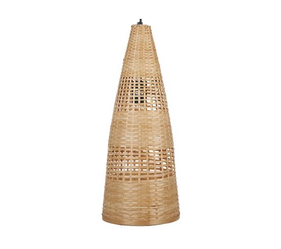Lampe À Suspendre En Bambou Bois Clair Suam