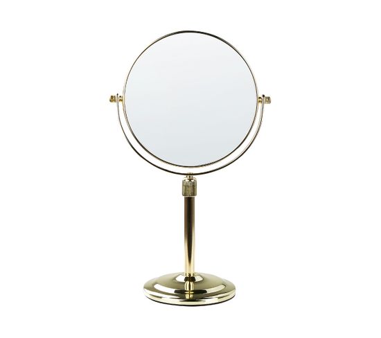 Miroir De Maquillage Ø 20 Cm Doré Aveyron