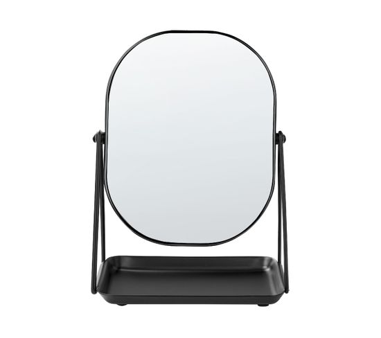 Miroir De Maquillage 20 X 22 Cm Noir Correze