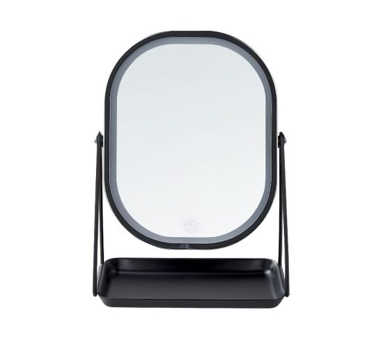 Miroir De Maquillage Avec LED 20 X 22 Cm Argenté Dordogne