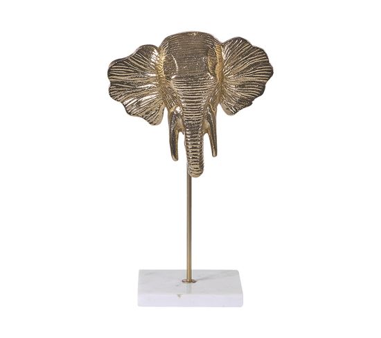 Figurine Décorative D'éléphant Doré Kaso