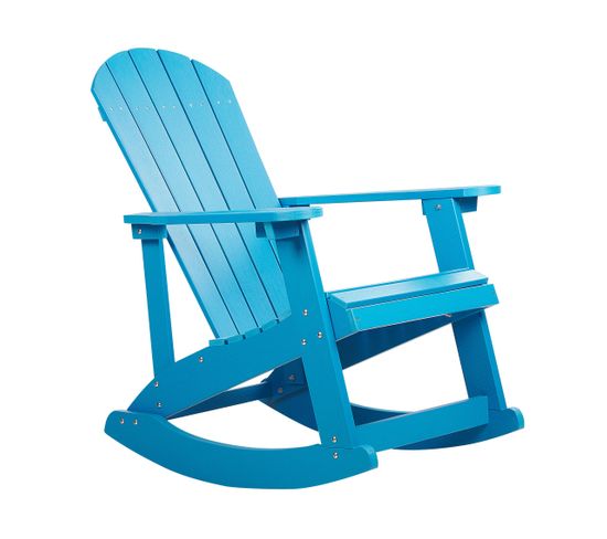 Chaise De Jardin À Bascule Bleu Adirondack