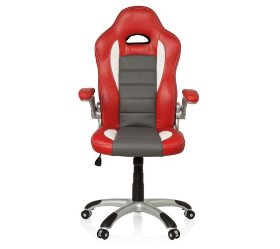 Fauteuil Gamer Game Sport Blanc/rouge