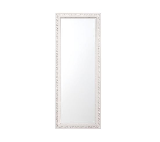 Miroir Blanc Et Argenté 50 X 130 Cm Mauleon